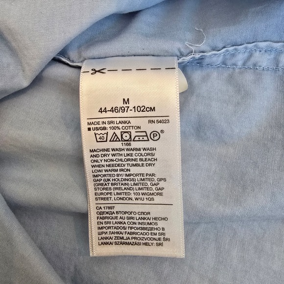 Banana Republic Mens Slim Fit Light Blue Button Down Shirt Size Medium - Picture 6 of 7